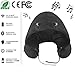 Produktbild Luxuon Mini-KissenUnisex Nackenkissen Nackenhörnchen Memory Foam Bluetooth 4.2 Musikkissen Super Soft Neck Support Reisekissen mit Hut für Mann und Frau