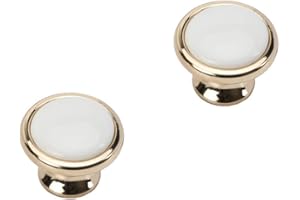 SYDARSYN 2 piezas manilla de armario blanco vintage cerámica gabinete puerta manijas muebles cocina cajón tiradores zinc aleación armario perillas único agujero