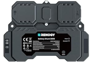 Renogy Battery Shunt 300 with the Built-in Bluetooth, Measure Battery Voltage and Current, Compatible with Lead Acid, LFP, Li-ion and Ni-MH