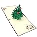 Produktbild Vinciann Karte Auguri Buon Weihnachten Origami 3D Pop up Kirigami Baum ADDOBBATO + Umschlag