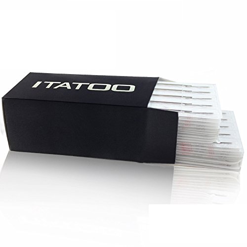 ITATOO TATTOO® 100pcs Platinum Healthy Mixed Size Tattoo Needles 3RL 5RL 7RL 9RL Assorted Tight Round Liner Protecting You from Being Ripped