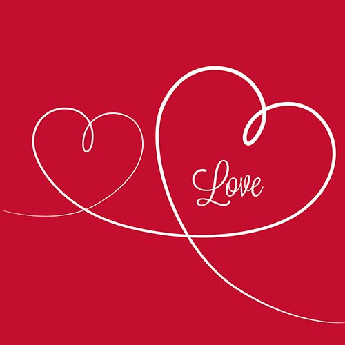 Preisvergleich Produktbild 20 Servietten Herzen Liebe Hochzeit Trauung