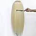 Neverland Beauty 70% 26''Blonde Hair Salon Hairdressing Model Practice Training Head Mannequin With Clamp 613# UK Stock