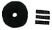 GIZZY® Black extra large bun ring and 30 piece longer length kirby grip set.
