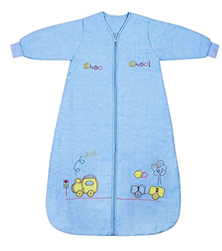 Slumbersac Baby Sleeping Bag Long Sleeves approx. 2.5 Tog - Choo Choo - 6-18 months