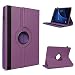 Produktbild UC-Express Tablet Schutzhülle passend für Samsung Galaxy Tab A6 7.0 hochwertiges Kunstleder Hülle Tasche Standfunktion 360° Drehbar Cover Universal Case, Farben:Lila