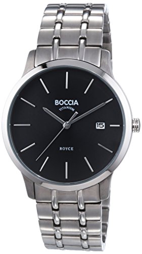 Boccia Herren-Armbanduhr XL Analog Quarz Titan 3582-02
