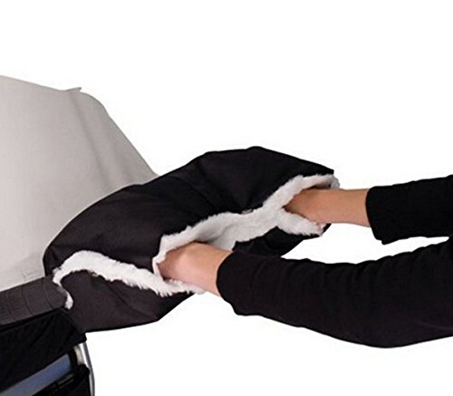 Lalang Baby Stroller Hand Muffs Black White Shopping Trolley Cart Gloves Waterproof Anti-freeze Warm Pram Handmuffs