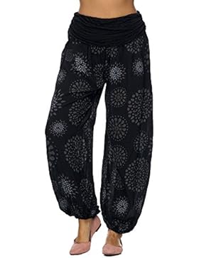 JillyMode Leichte Haremshose OneSize in viele Muster A1077