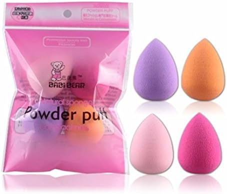 Kfnire 4Pc Smooth Beauty Makeup Foundation Sponge Blender Blending Puff, Random Color