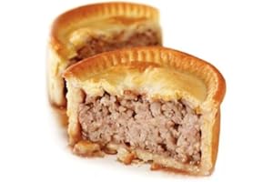 GREENHALGH’S CRAFT BAKERY LTD Greenhalgh's Meat Pies - Box of 4 Meat Pies - Delicious and Freshly Baked for Our Loyal Customers - Reliable and Award-Winning Family-Owned Craft Bakery for Over 60 Years