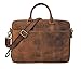 Leaderachi Wax Hunter Leather Unisex Laptop Briefcase Bag [HOBART] RS.3999.00