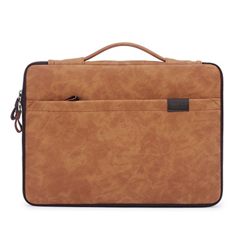 CAISON Hochwertiges Synthetik Leder Laptop Hülle Kasten Schutzhülle Tasche für 11.6″ 12″ 12.2″ Notebook Computer / Microsoft 12.3″ Surface Pro 4 / 10.8″ Surface 3 - 2