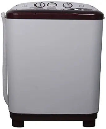 BPL 7.2 kg Semi-Automatic Top Loading Washing Machine (BSATL72N1, White and Maroon)