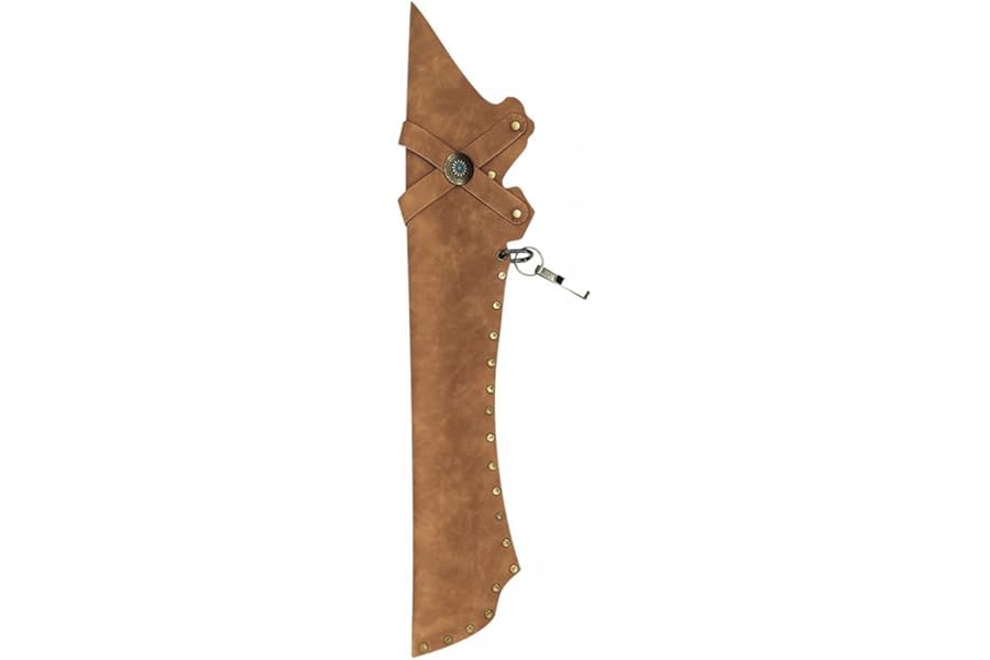 DONGKER Archery Arrow Quiver, PU Arrow Quiver Holder Archery Side Hip Quiver Waist Holder Bag w/Belt Clip for Target Hunting Field and Practice