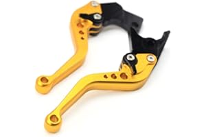 N/A Generic Brake Clutch Levers for Honda CBR500R CB500F CB500X 2013-2021, CBR300R CB300R CB300F 2014-2021 Motorcycle Left Right Short/Long Handle Leavers (Gold,Short)