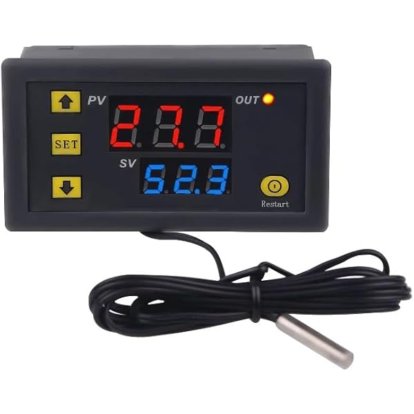 thumbnail image 2 of Thermomart 12V Differential Temperature Controller | Solar Water Heater Pump | 2 Sensors | PID 2 of 5