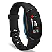 Price comparison product image Heart Rate Monitor, YoYoFit Egg Color Display Wristband Fitness Trackers Watch with Blood Pressure Measure, Smart Bracelet Pedometer Watch with Steps / Calorie / Distance Counter, SMS / SNS and Call Reminder, Black