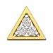 Myzevar Cubic Zirconia 18K Yellow Gold Plated Sterling Silver Nose Pin RS.399.00