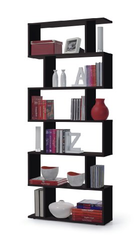 Ziggy Black Gloss Bookcase by furniturefactor