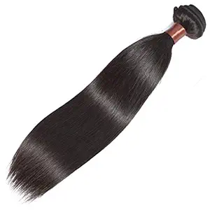 14 Inch: Blackmoon Hair(Tm) Brazilian Virgin Human Hair Straight Hair Weave 1 Bundle Unprocessed Virgin Human Hair Extensions Natural Color 14 Inch