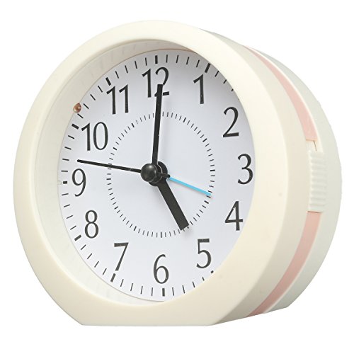 AUDEW Musik Wecker Mit Nachlicht Stille Kreativer Wecker Lazy Student Nachtlicht Wecker rosa