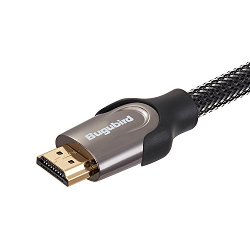 Bugubird HDMI Kabel 4.6m – Hochgeschwindigkeits HDMI 2.0a 28AWG CL3 – Ultra HD 4K @ 60Hz 18Gbps 3D 2160p 1440p 1080p Ethernet und ARC - 4
