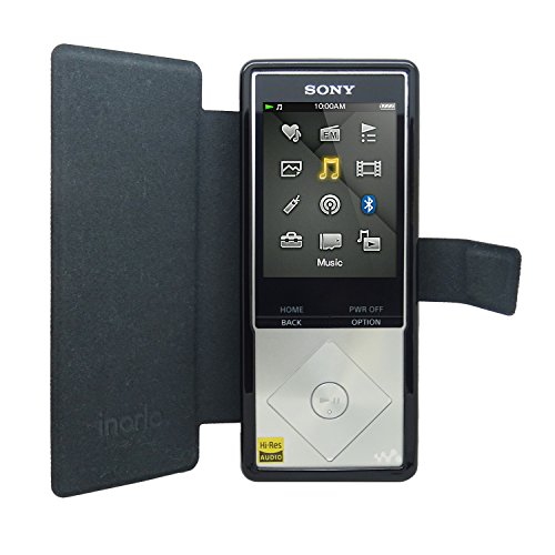 Funda de cuero para Sony Walkman NWZ-A15 NWZ-A17 NW-A25 NW-A27, y protector de pantalla