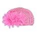 Rosennie Flower Toddlers Infant Baby Girl Lace Hair Band Headband Headwear Hat (Pink)