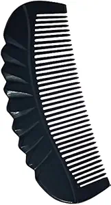 Ginni Innovations Handmade Carved Fine Tooth Buffalo Horn Comb (Size-5