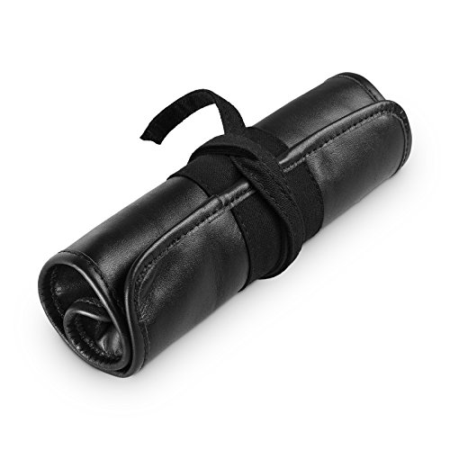 Preisvergleich Produktbild HINTERLAND STYLES Stiftrolle "Adama" (schwarz) aus echtem Leder