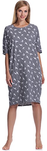 Italian Fashion IF Chemise de Nuit Lingerie Vêtement d'intérieur Femme CL24 0114 (Melange Vert, XL)