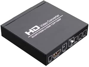 SCART+HDMI vers HDMI+HDMI Convertisseur - signal de Format 480I(NTSC)/576I(PAL) vers signal HDMI output 720P/1080