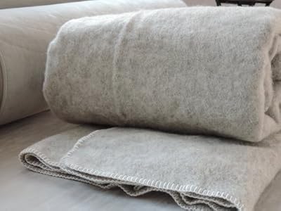 Ourson Couverture traditionnelle bio - 100% pure laine vierge de france - OURSON - Bizet A5 - 220 x 240