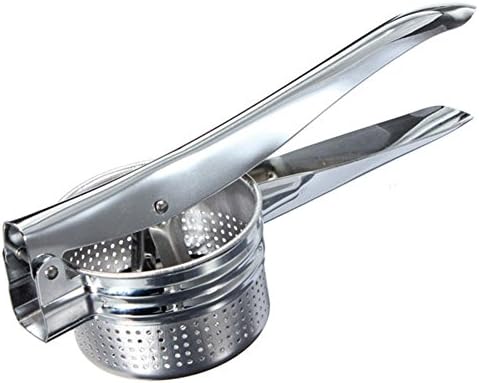 Pink Rose Dream 1pcs Manual Potato Masher Stainless Steel Potato Masher Pure Fruit Vegetable Juicer Maker