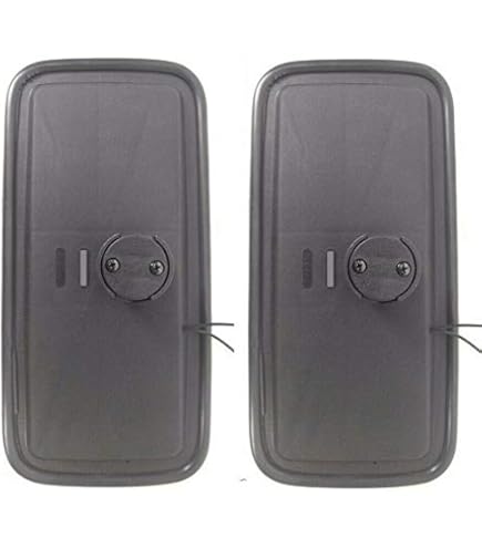 Lot De 2 Rétroviseurs Extérieurs Chauffés 24V Pour Camion, Tracteur - Universel ø14-23 Mm, Dimensions 375x185 Mm