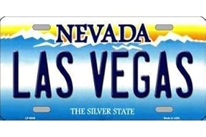 Lotusworld LP-9545 Plaque d'immatriculation en métal Motif Las Vegas Nevada 20 x 30 cm