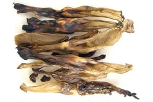 Express Pet Supplies 200g WHITE Rabbit Ears Hypoallergenic Dog Treat Chew Low Fat/Odour (Approximately 20 - 25 Ears)