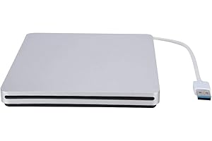 GARSENT Unità CD DVD esterna, trasferimento dati USB 3.0 ad alta velocità Masterizzatore riscrittore DVD/CD Multi Slot ultra sottile per/Windows