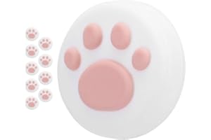 TONYSA Soft Cat Paw Thumb Grips Cover Resistance Joystick Rocker Tappo in silicone Tappo universale Cat Paw Rocker Cap Tappo in silicone Rocker Cover Cute Thumb(Rosa bianco)