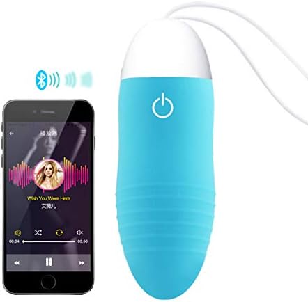 Android iOS Smart Phone App Funny Toys Bluetooth Wireless Privacy Toy Remote Control Mini Lovely Jump Egg Interesting Products comfortabler Kegel,Blue
