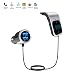 Produktbild FM Transmitter, Vogek Bluetooth KFZ Auto Radio Adapter Freisprecheinrichtung Car Kit mit Mikrofon, Touch Screen Tasten USB Ladegerät für Auto Radio Handy MP3 iPhone iPod Samsung Android Phone