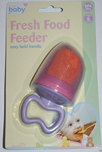 New Sealed Baby Fresh Food Safe Weaning Feeder Mesh 6 mths+ with travel cover (Purple)