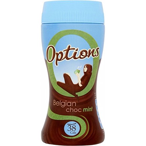 Optionen Belgian Chocolate Mint Instant Hot Chocolate Drink (220g) - Packung mit 2