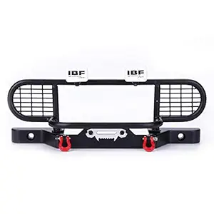 AKD06 Direct Front Bumper with 4pcs Square Lamp for TRX-4 Rc4wd Axial scx10 RC Car