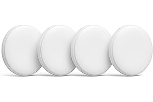 4 Pack Oscanna 2025 Smart GPS tracker Tag compatible with Apple Findmy IOS Only (4 Pack White Tag Only)
