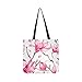 Produktbild Blumen und Knospen Magnolia Canvas Tote Handtasche Schultertasche Crossbody Taschen Geldbörsen für Männer und Frauen Einkaufstasche