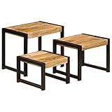 Estas mesas de madera de mango son elegantes a la par que prácticas y se convertirán el centro de atención de la estancia.
