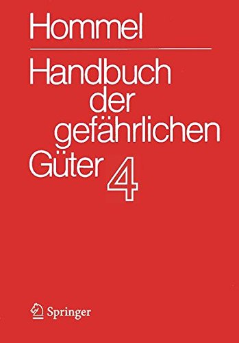 Handbuch der gefährlichen Güter Band 4: Merkblätter 1206-1612