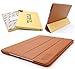 Produktbild iPad Air 2 Case Hülle. PUPiL of Cambridge, England. Handgefertigte Aus Echtem Leder Mit Standfunktion Und Voll Kompatibel Mit Der Smart Sleep-Funktion. (Hellbraun - Whisky)